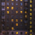 Old high-rise brick building
